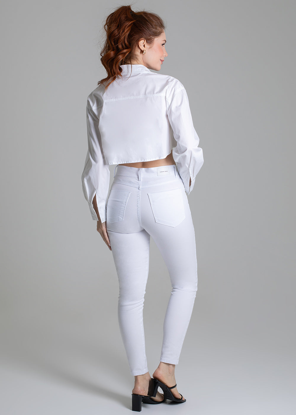 Calça Sarja Sawary Skinny - 279104 BRANCO
