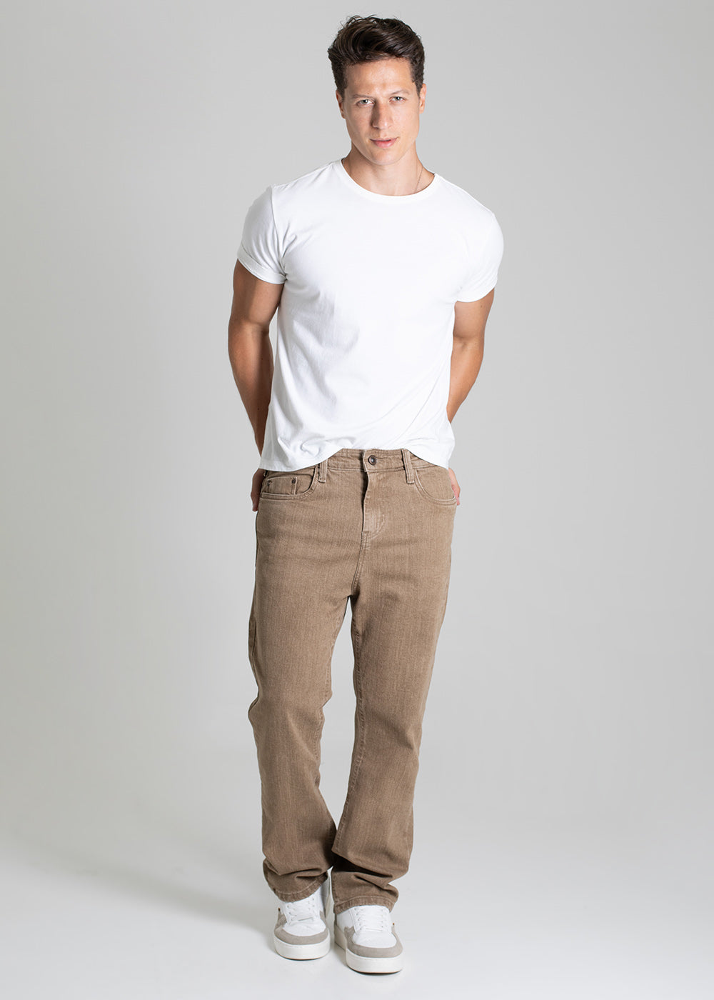 Calça Sarja Sawary Relaxed - 279342 BEGE