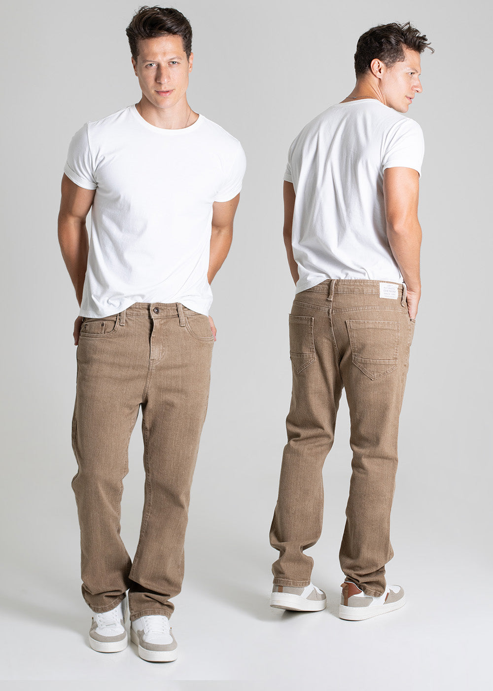 Calça Sarja Sawary Relaxed - 279342 BEGE