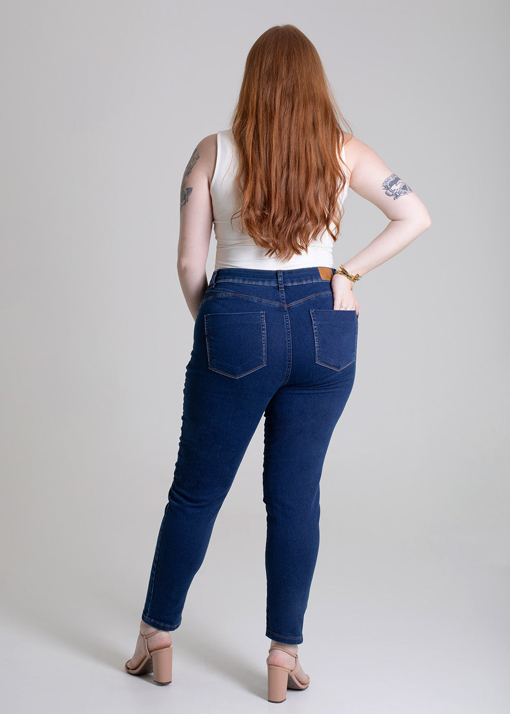 Calça Jeans Sawary Cigarrete Plus Size - 279363 AZUL