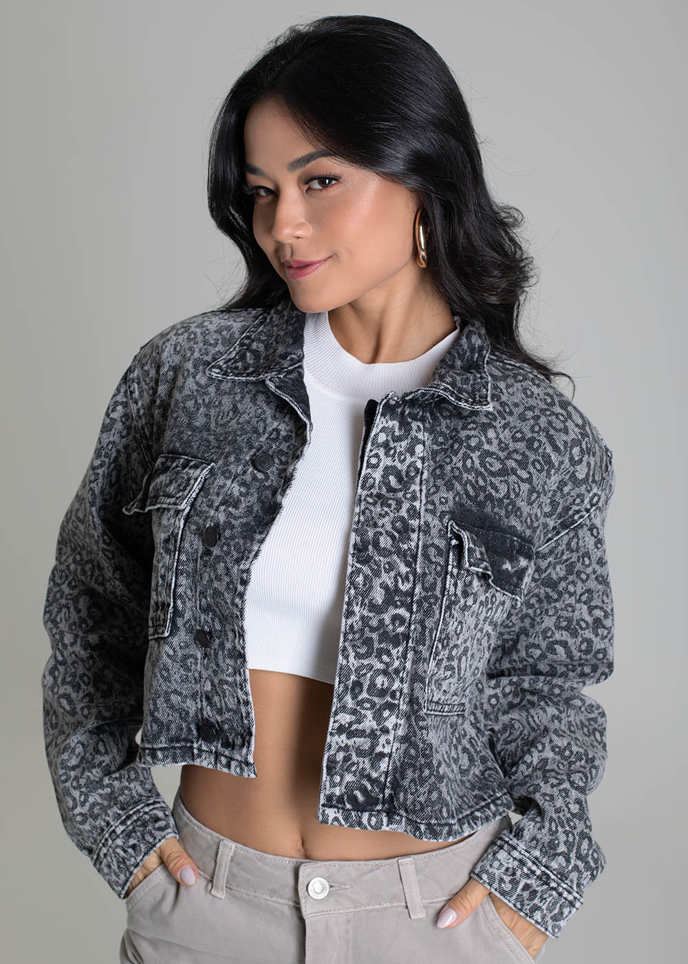 Jaqueta Sarja Sawary - 279521 ESTAMPADO