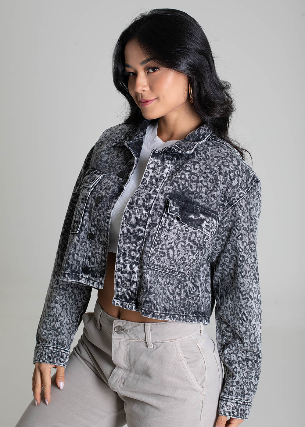 Jaqueta Sarja Sawary - 279521 ESTAMPADO