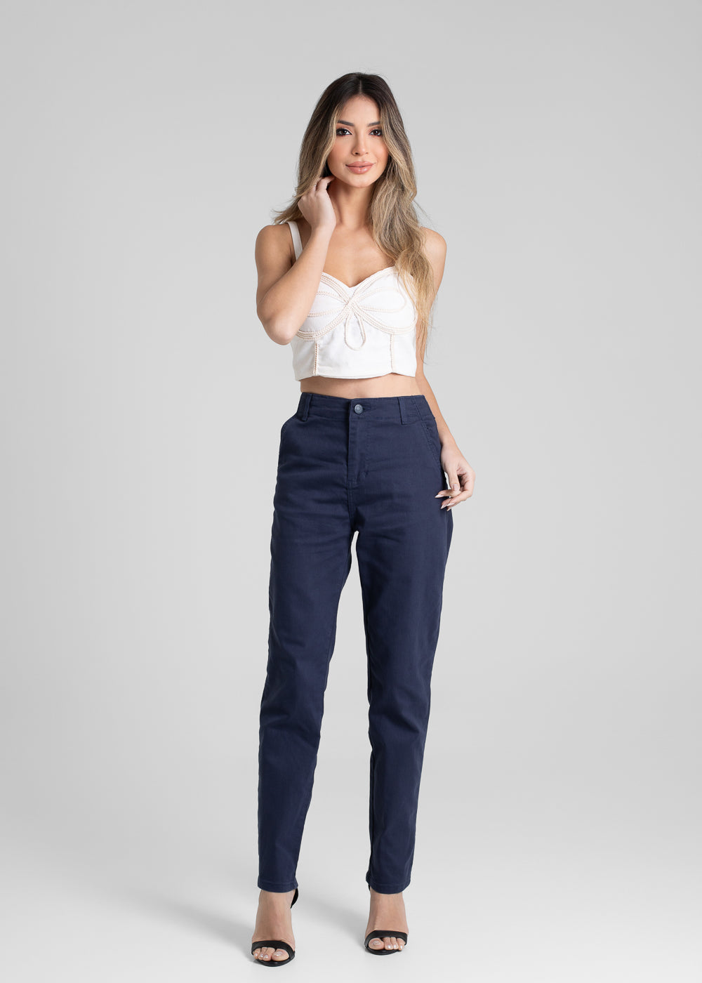 Calça Sarja Sawary Reta - 279827 AZUL