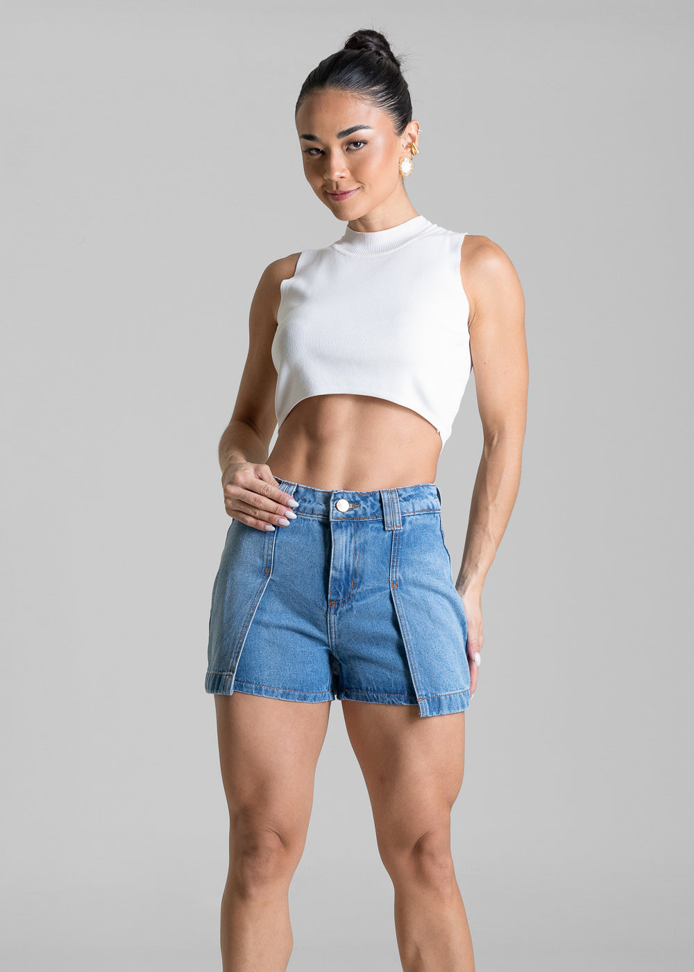 Shorts Saia Jeans Sawary - 279877 AZUL