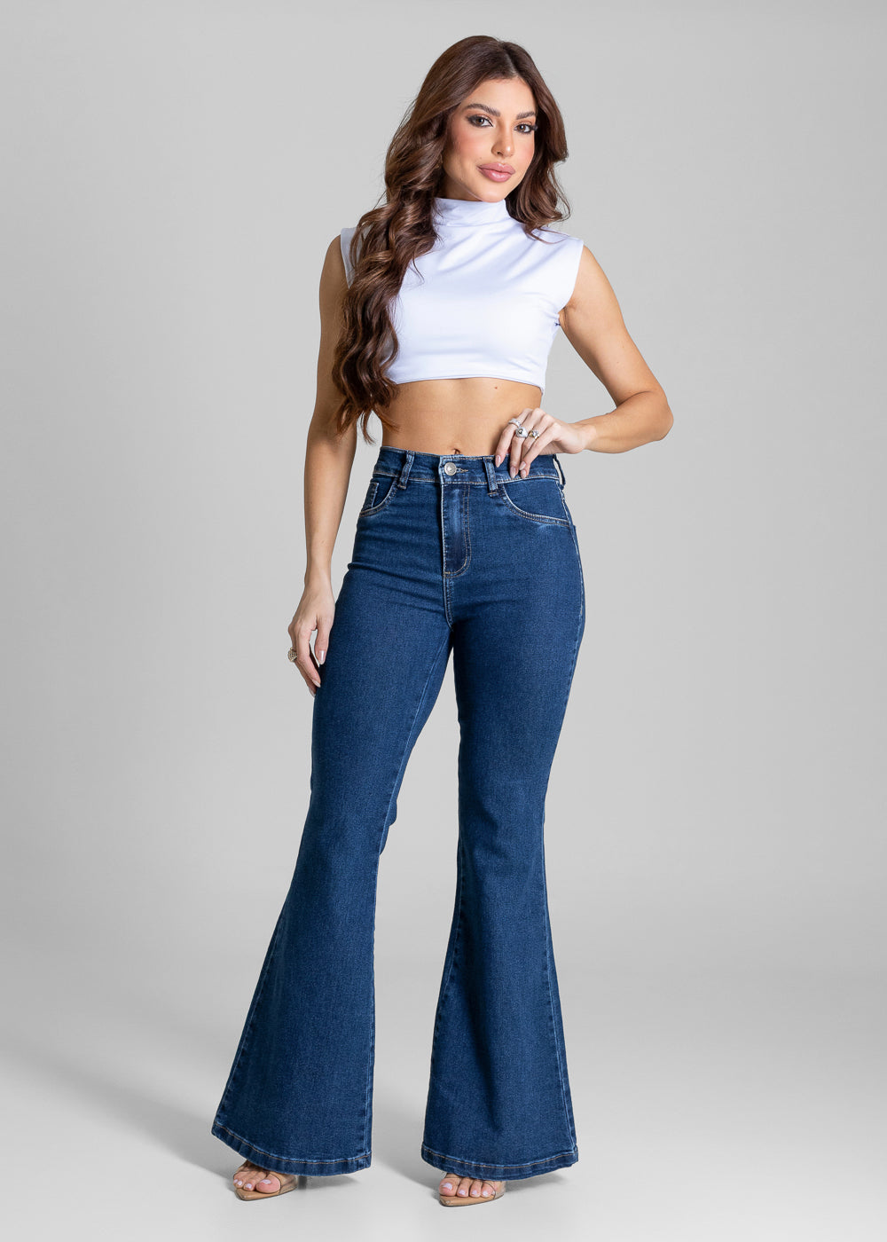 Calça Jeans Sawary Flare - 279901 AZUL