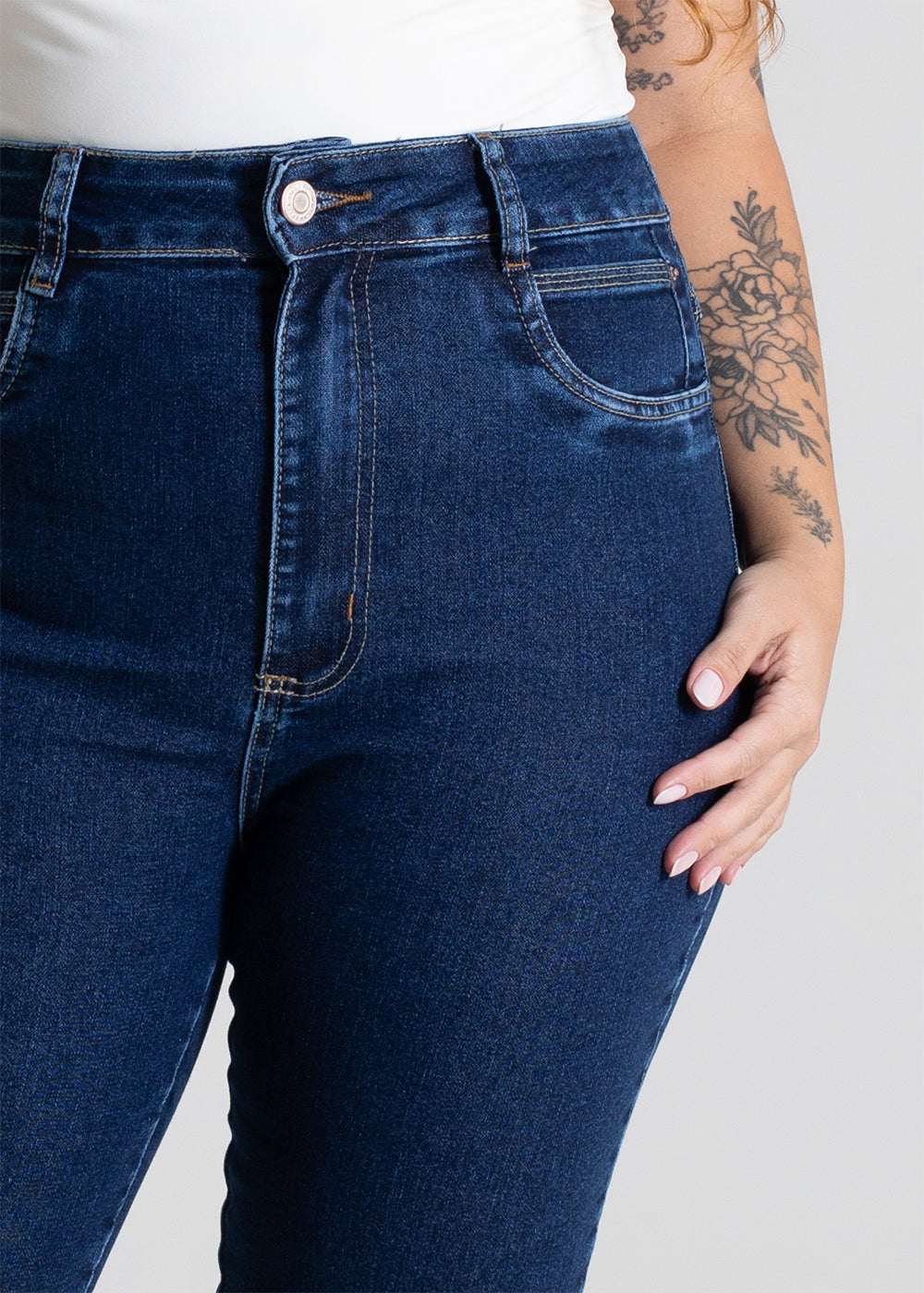 Calça Jeans Sawary Reta Plus Size - 280005 AZUL
