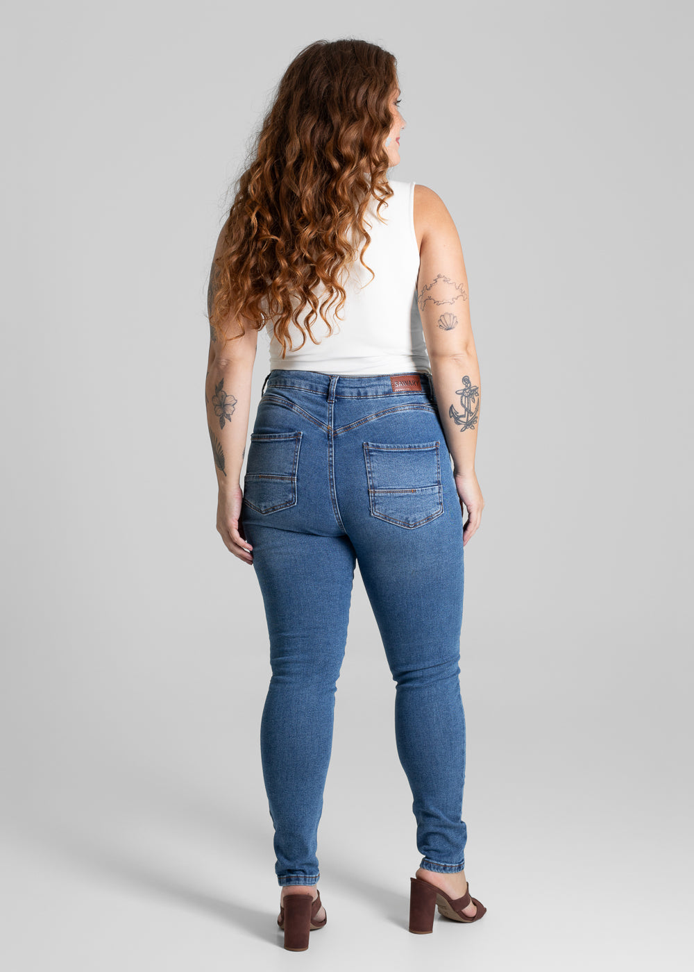 Calça Jeans Sawary Plus Size - 280181 AZUL