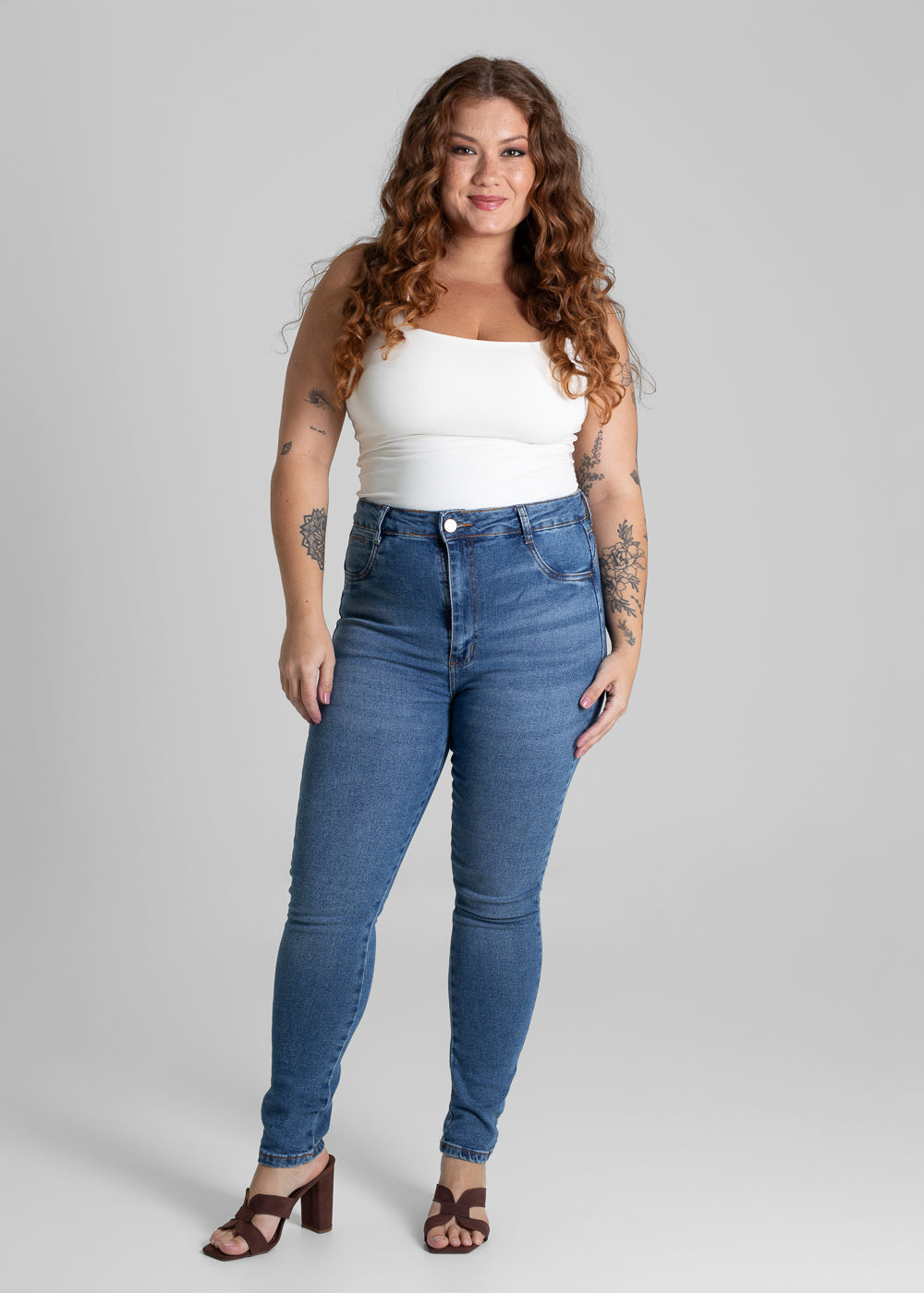 Calça Jeans Sawary Plus Size - 280181 AZUL