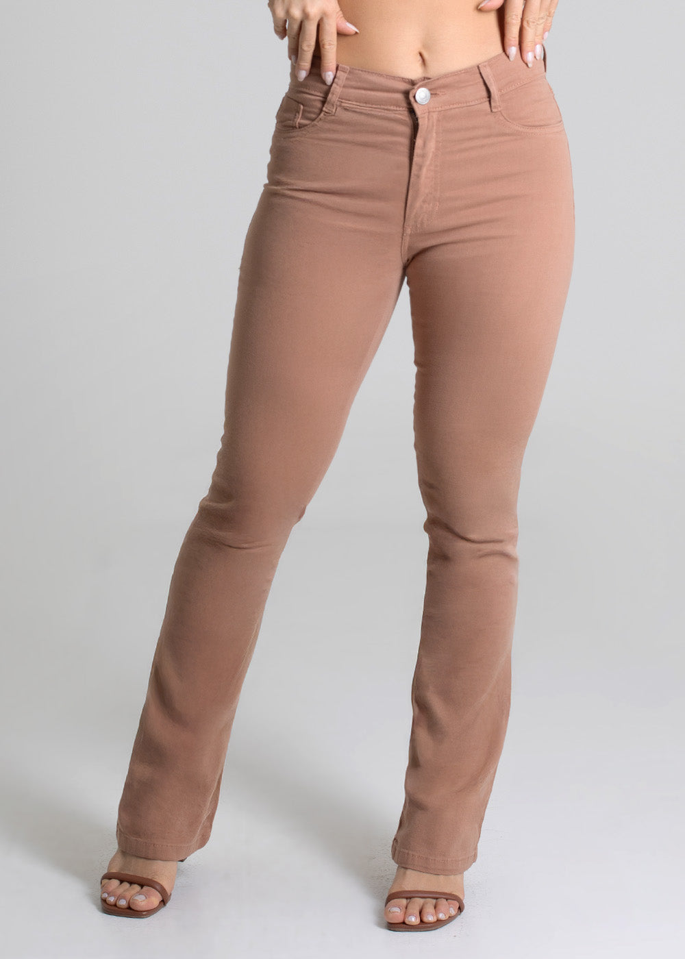 Calça Sarja Sawary Boot Cut - 280284 MARROM
