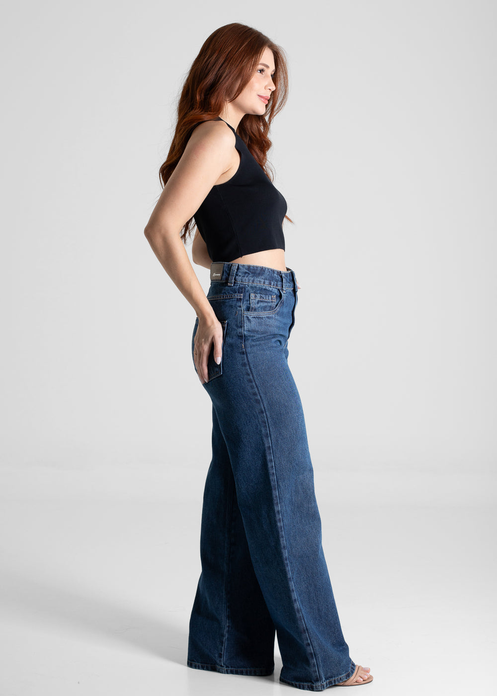 Calça Jeans Sawary Extra Wide Leg - 280289 AZUL