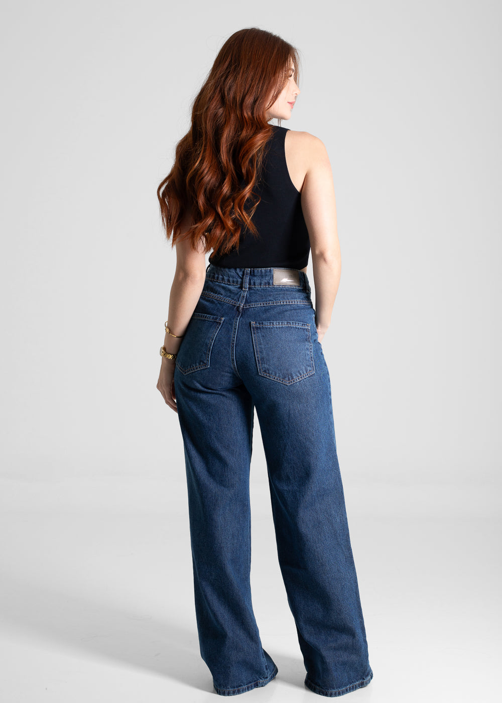 Calça Jeans Sawary Extra Wide Leg - 280289 AZUL
