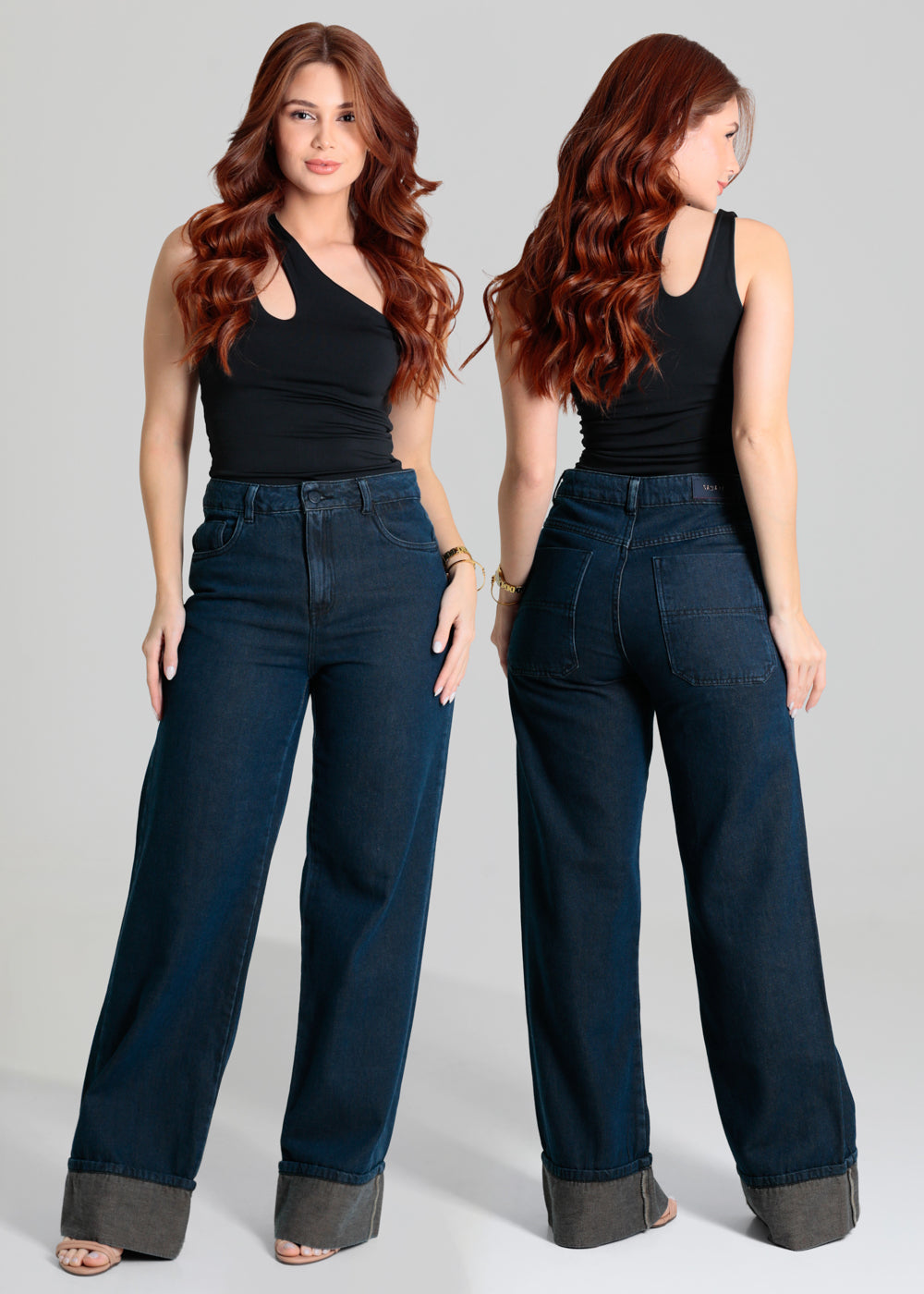Calça Jeans Sawary Wide Leg - 280364 AZUL