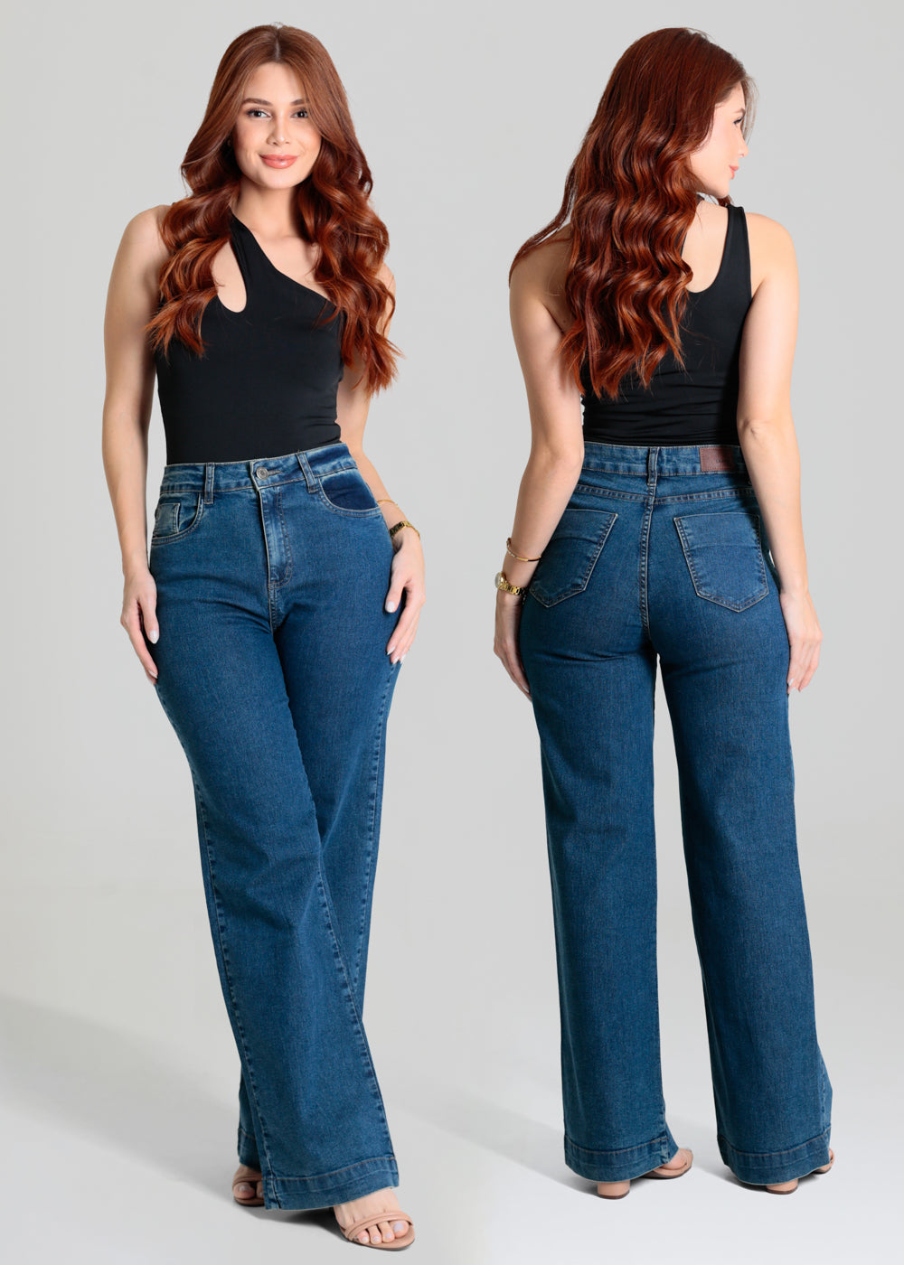 Calça Jeans Sawary Wide Leg - 280372 AZUL