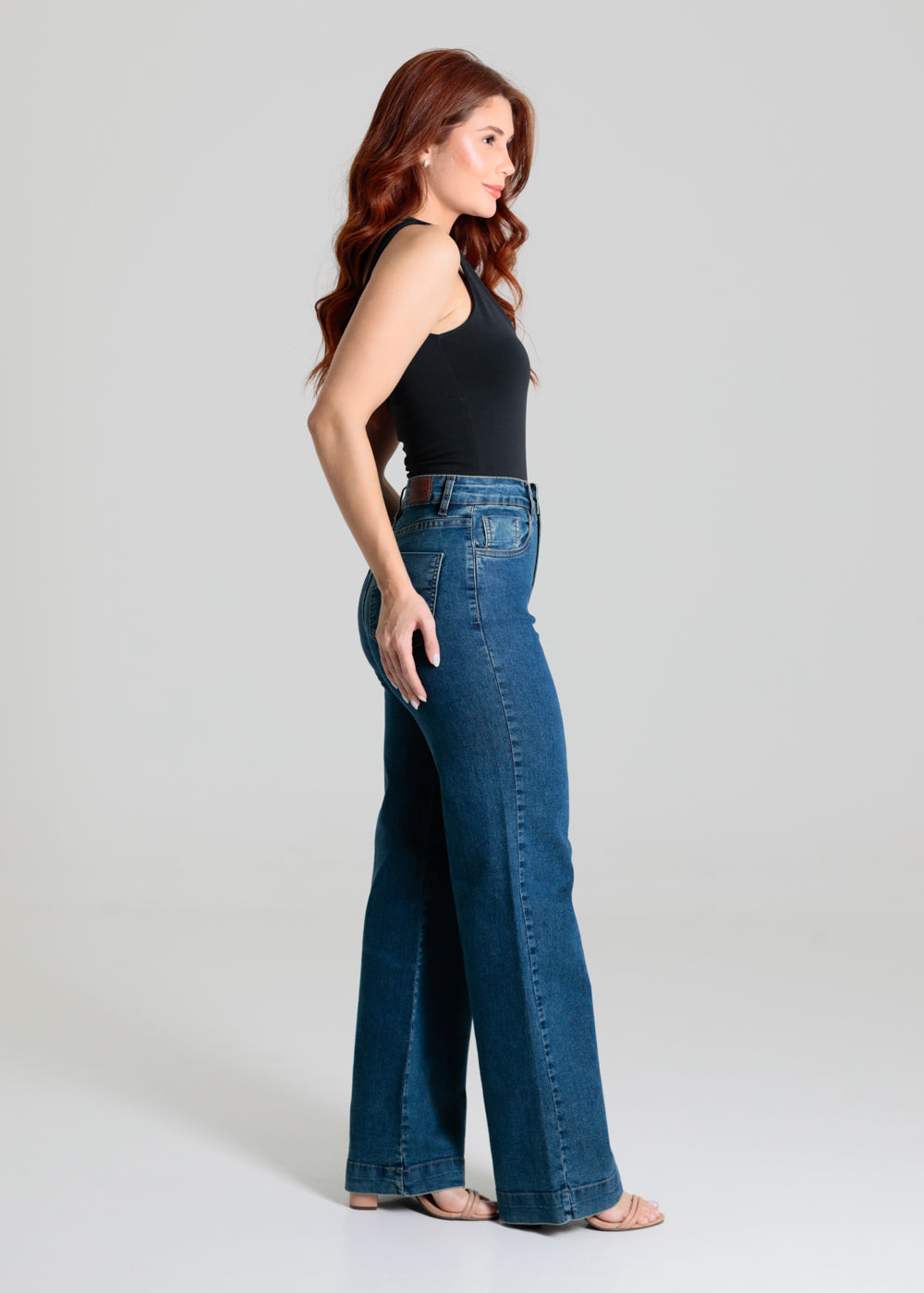 Calça Jeans Sawary Wide Leg - 280372 AZUL