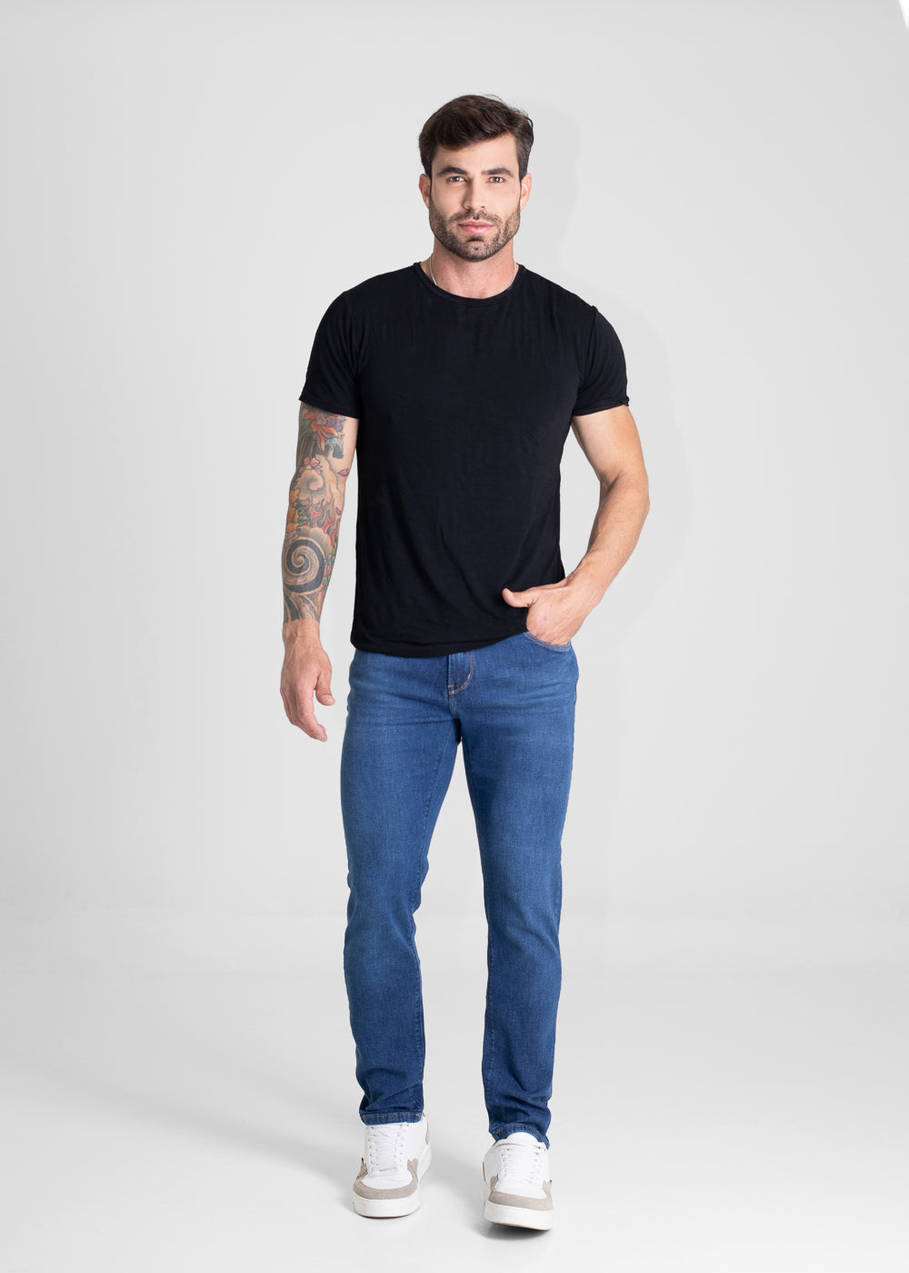 Calça Jeans Sawary Slim - 280392 AZUL