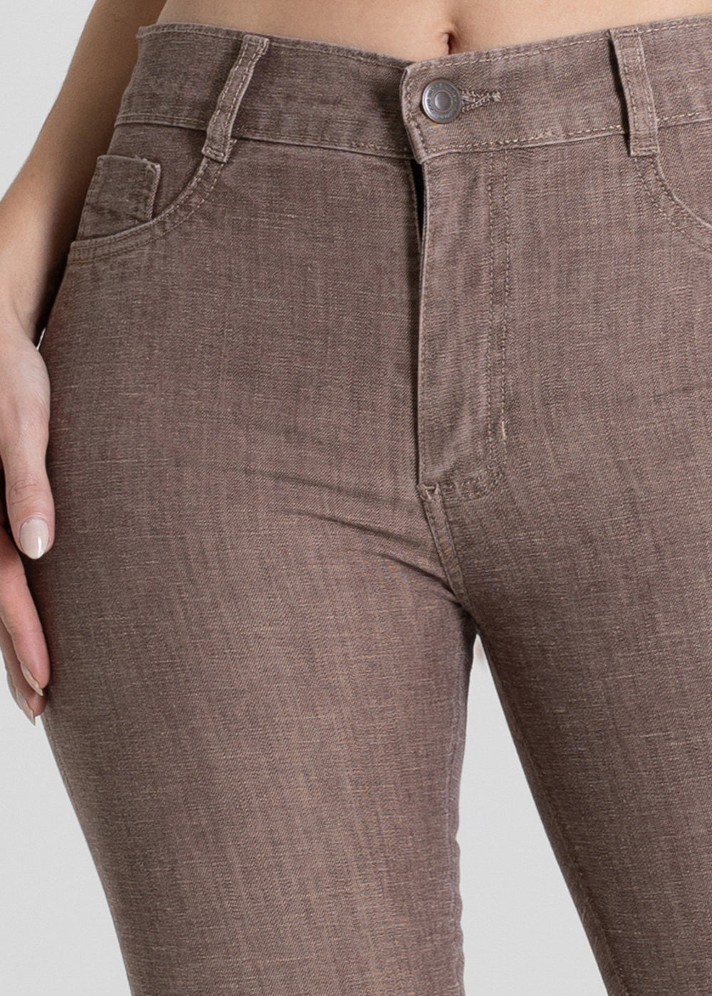 Calça Sarja Sawary Boot Cut - 280504 MARROM