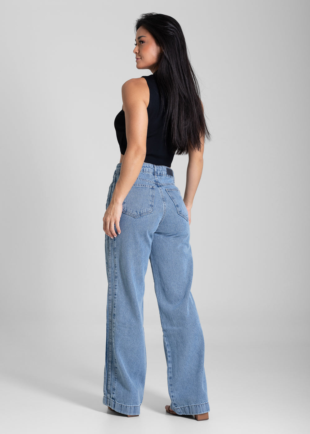 Calça Jeans Sawary Wide Leg - 280531 AZUL