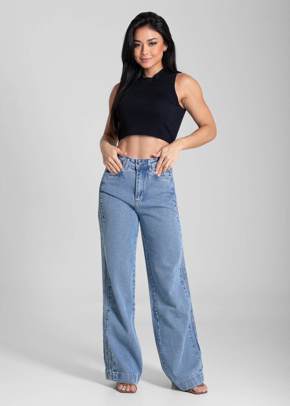 Calça Jeans Sawary Wide Leg - 280531 AZUL