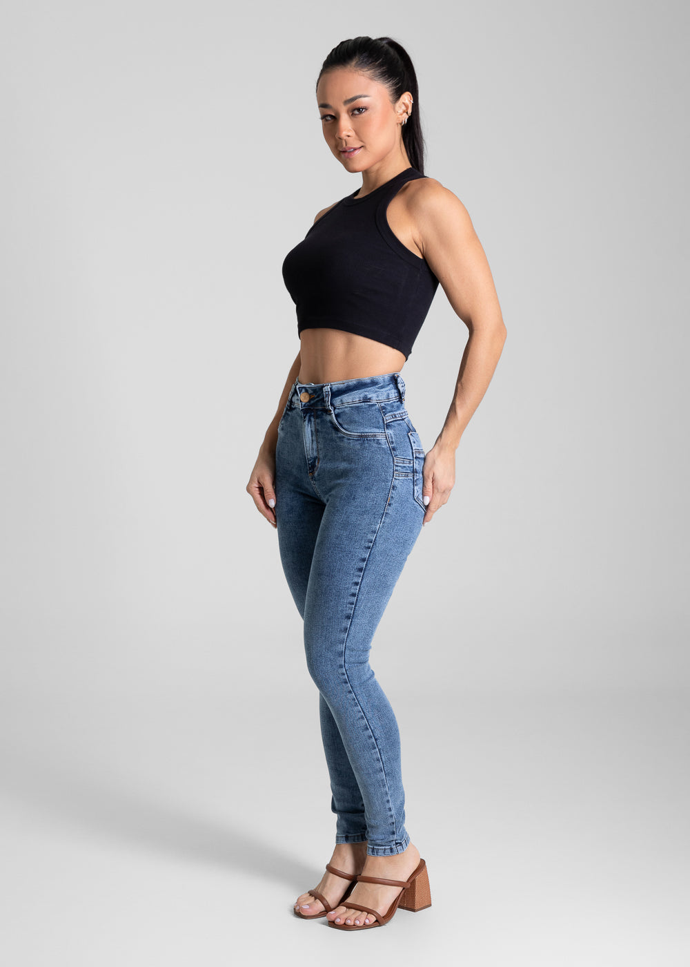 Calça Jeans Sawary Levanta Bumbum - 280560 AZUL