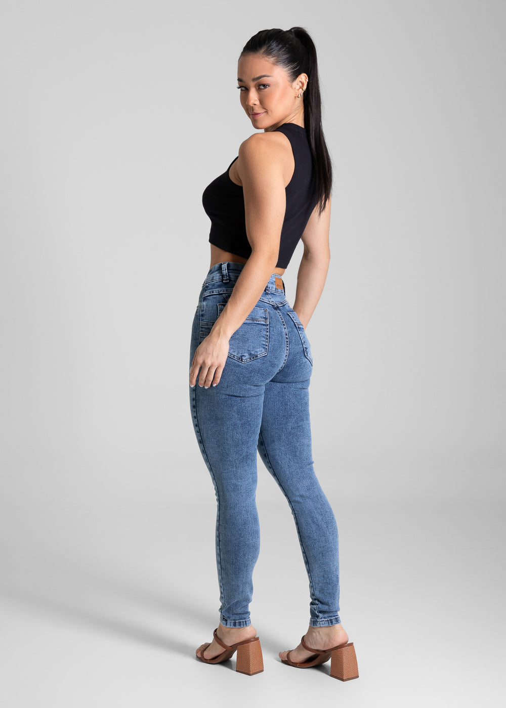 Calça Jeans Sawary Levanta Bumbum - 280560 AZUL