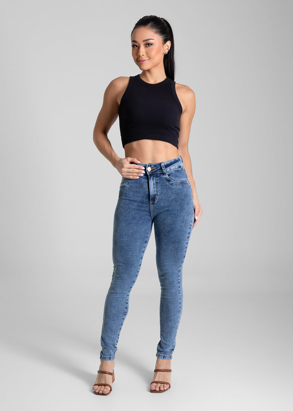 Calça Jeans Sawary Levanta Bumbum - 280560 AZUL