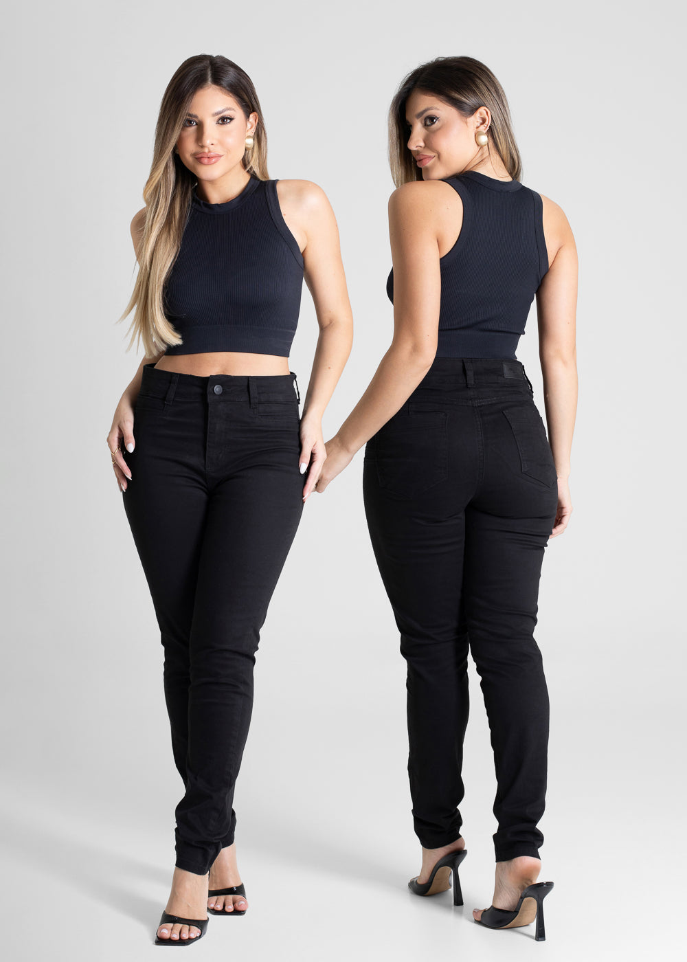 Calça Sarja Sawary Levanta Bumbum - 280572 PRETO