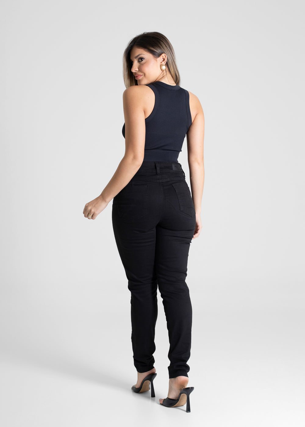 Calça Sarja Sawary Levanta Bumbum - 280572 PRETO