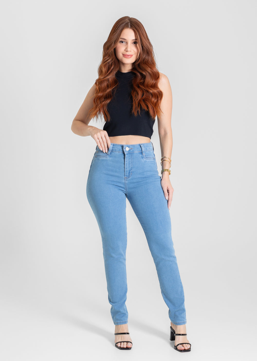 Calça Jeans Sawary Levanta Bumbum - 280617 AZUL