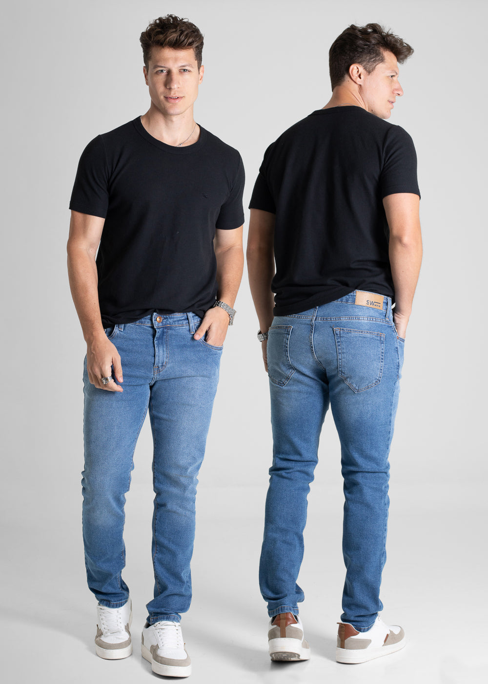 Calça Jeans Sawary Slim - 280624 AZUL