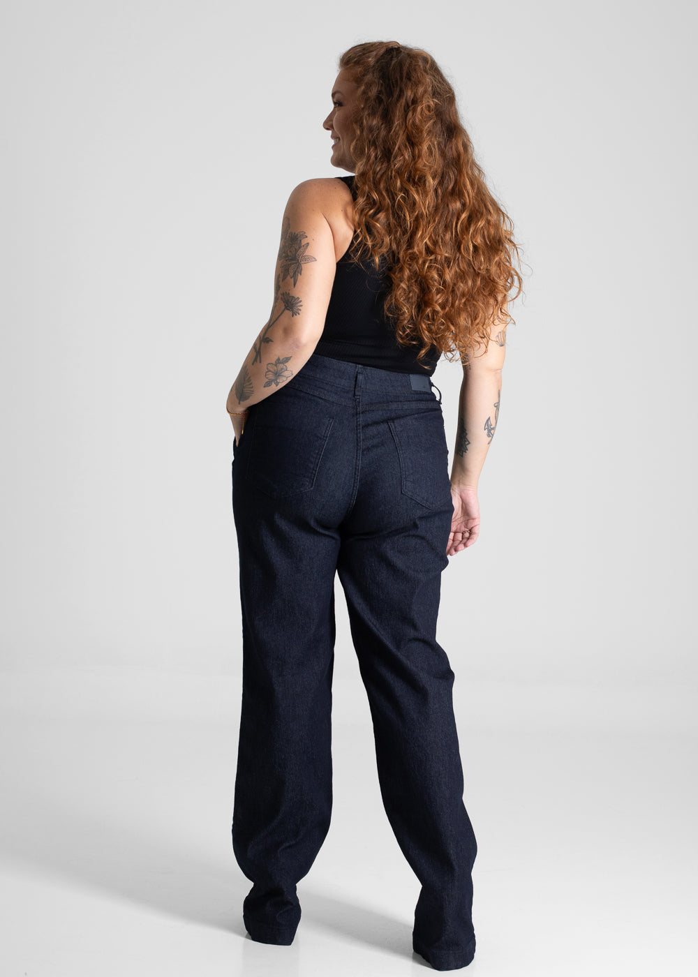 Calça Jeans Sawary Wide Leg Plus Size - 280630 AZUL