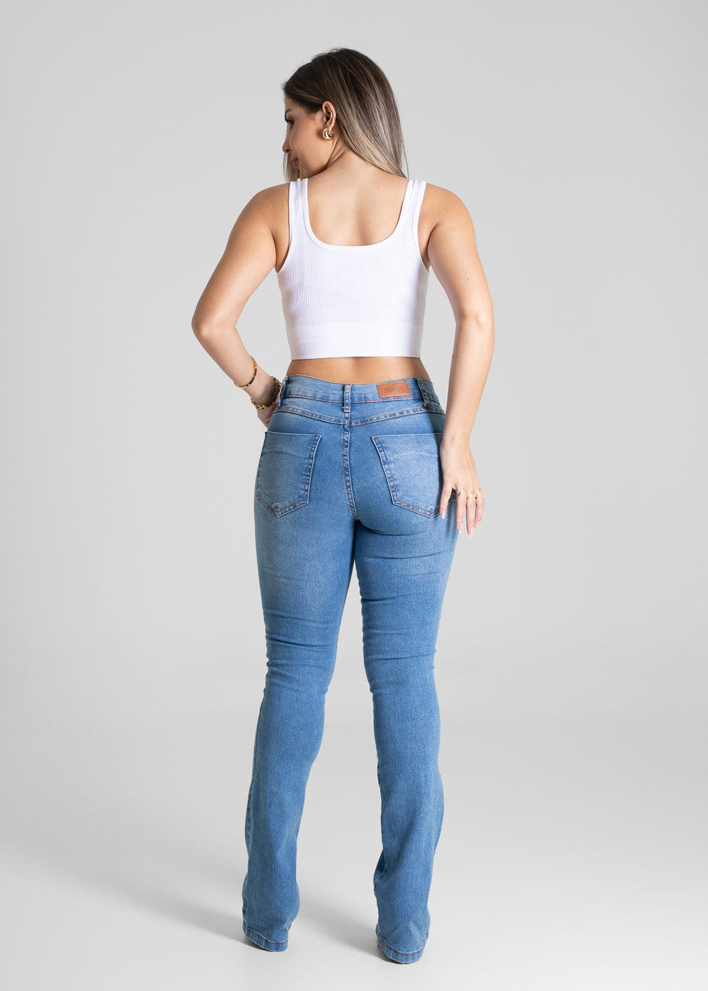 Calça Jeans Sawary Boot Cut - 280676 AZUL