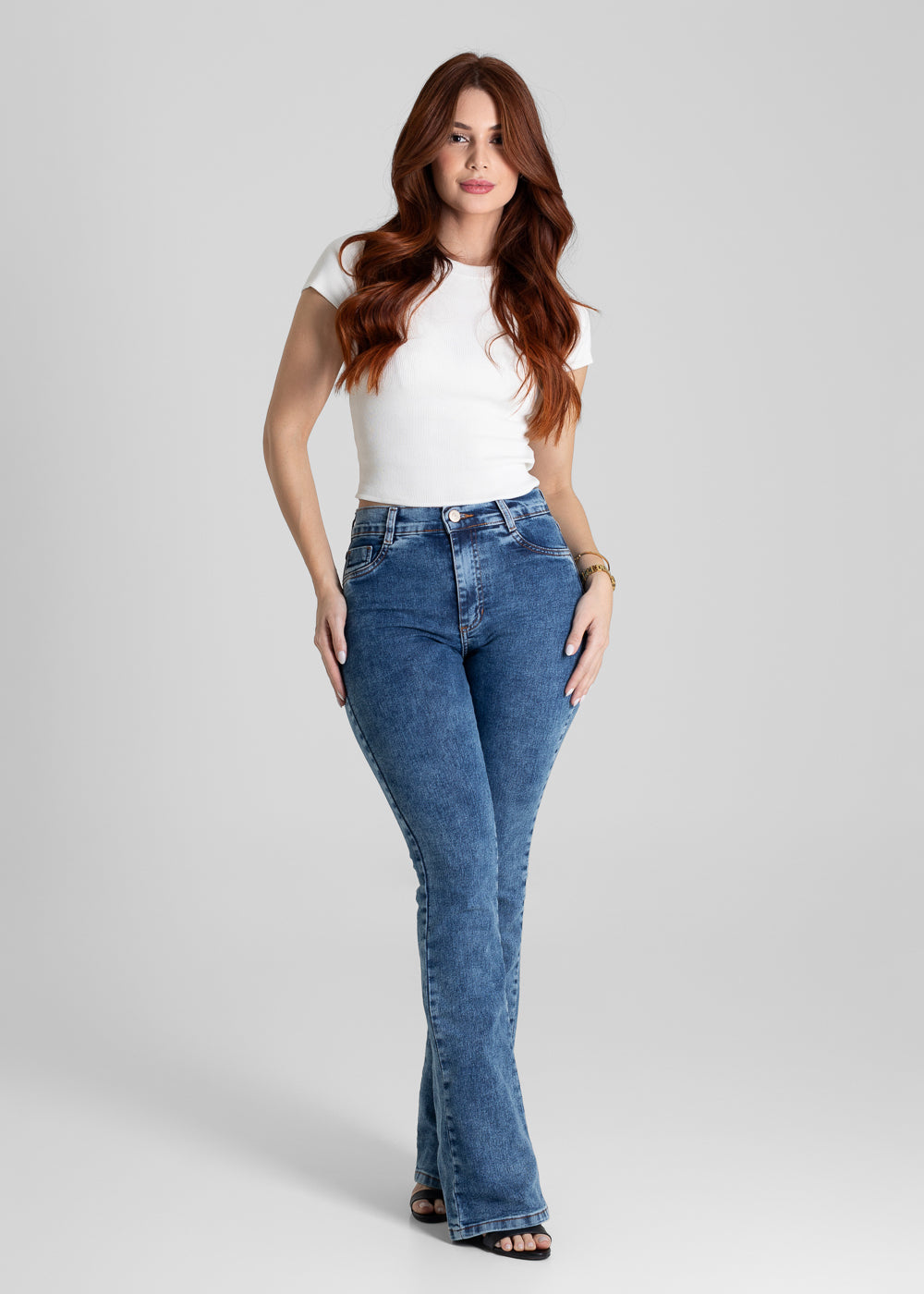 Calça Jeans Sawary Boot Cut - 280695 AZUL
