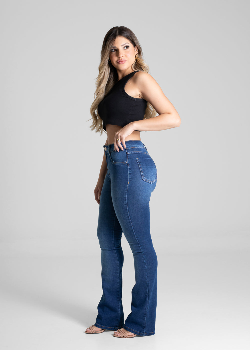 Calça Jeans Sawary Boot Cut - 280714 AZUL