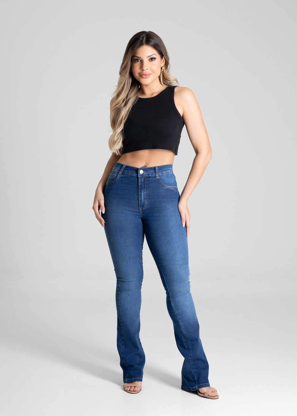 Calça Jeans Sawary Boot Cut - 280714 AZUL