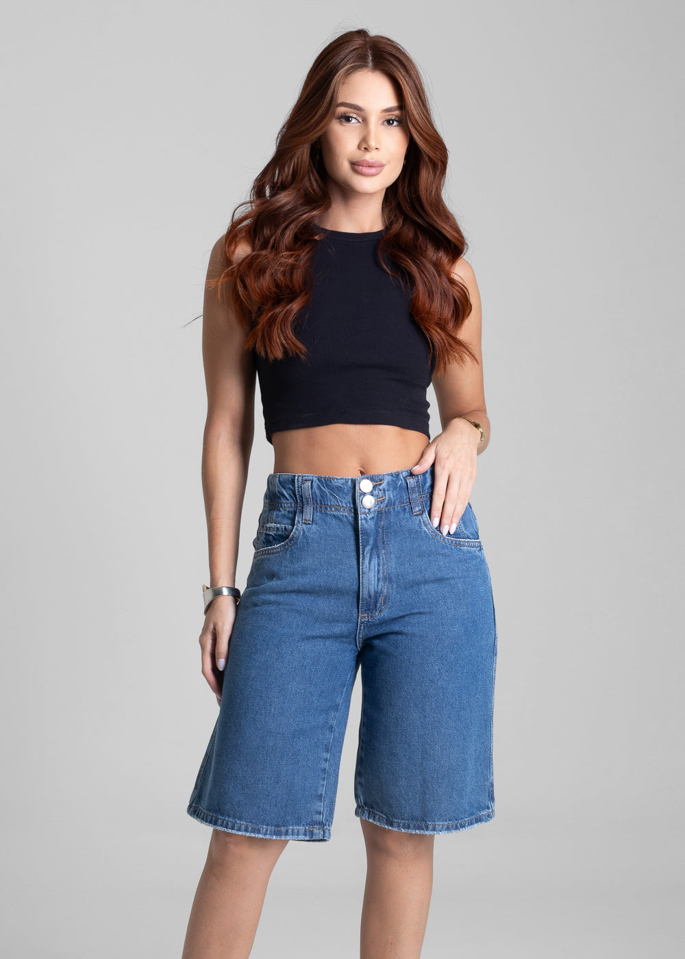 Bermuda Jeans Sawary - 280739 AZUL