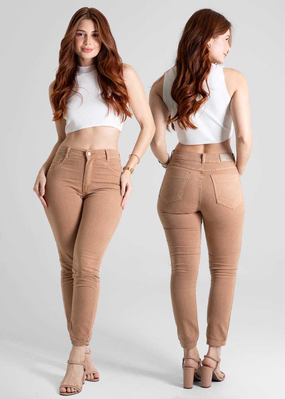 Calça Sarja Sawary Skinny Petit - 280800 MARROM