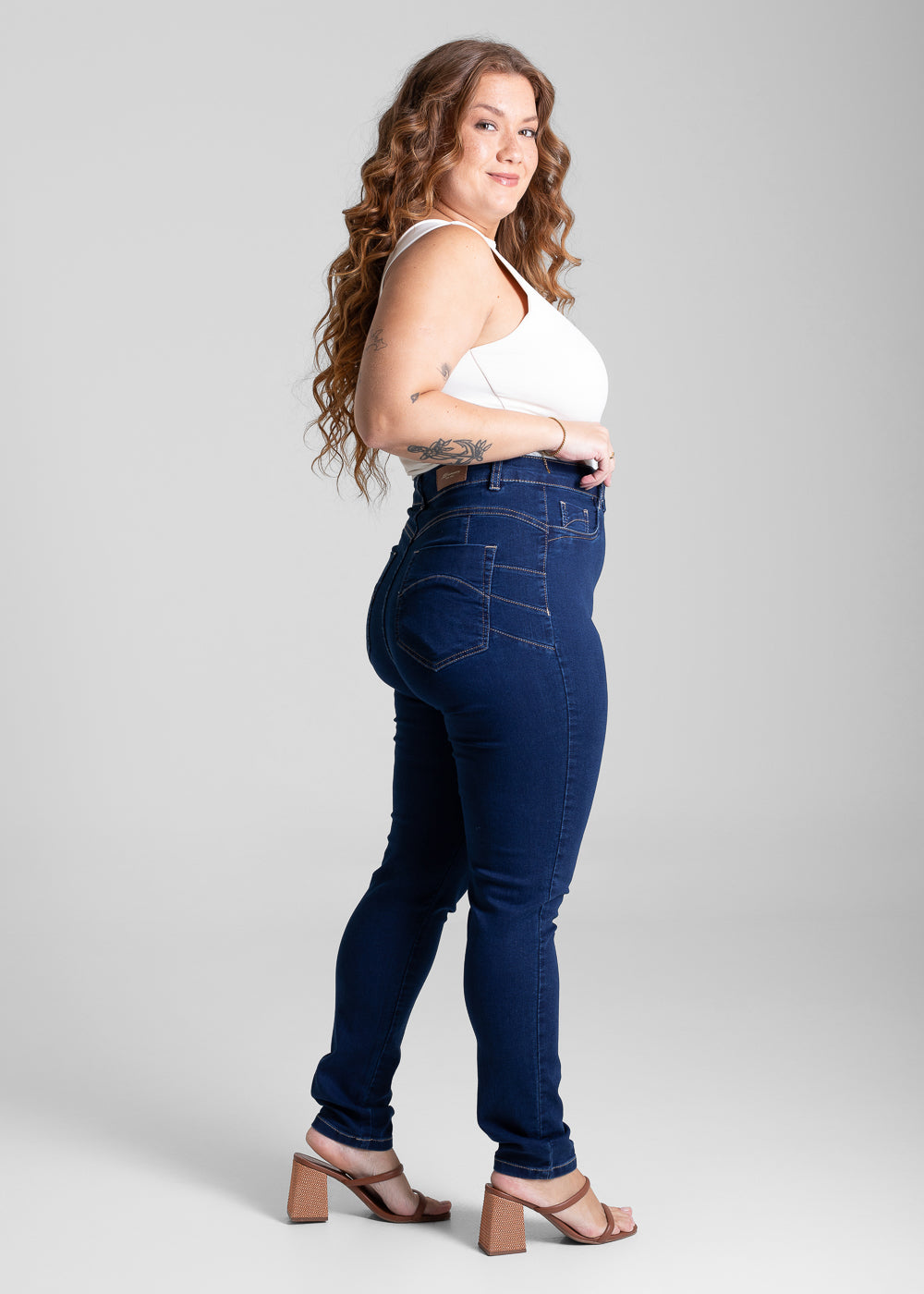 Calça Jeans Sawary Plus Size - 280801 AZUL