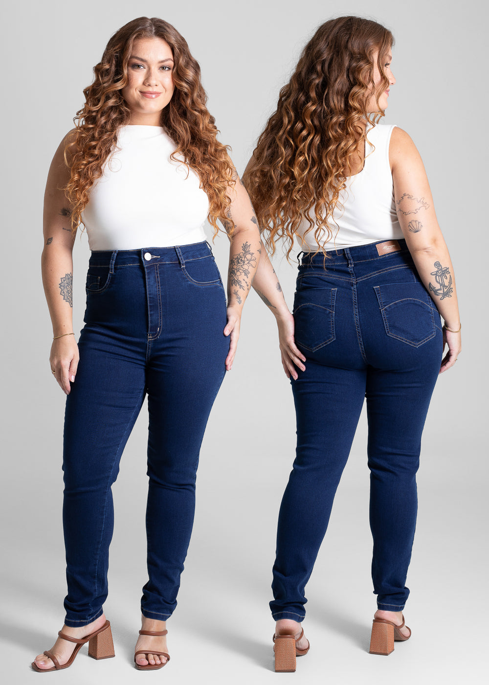 Calça Jeans Sawary Plus Size - 280801 AZUL