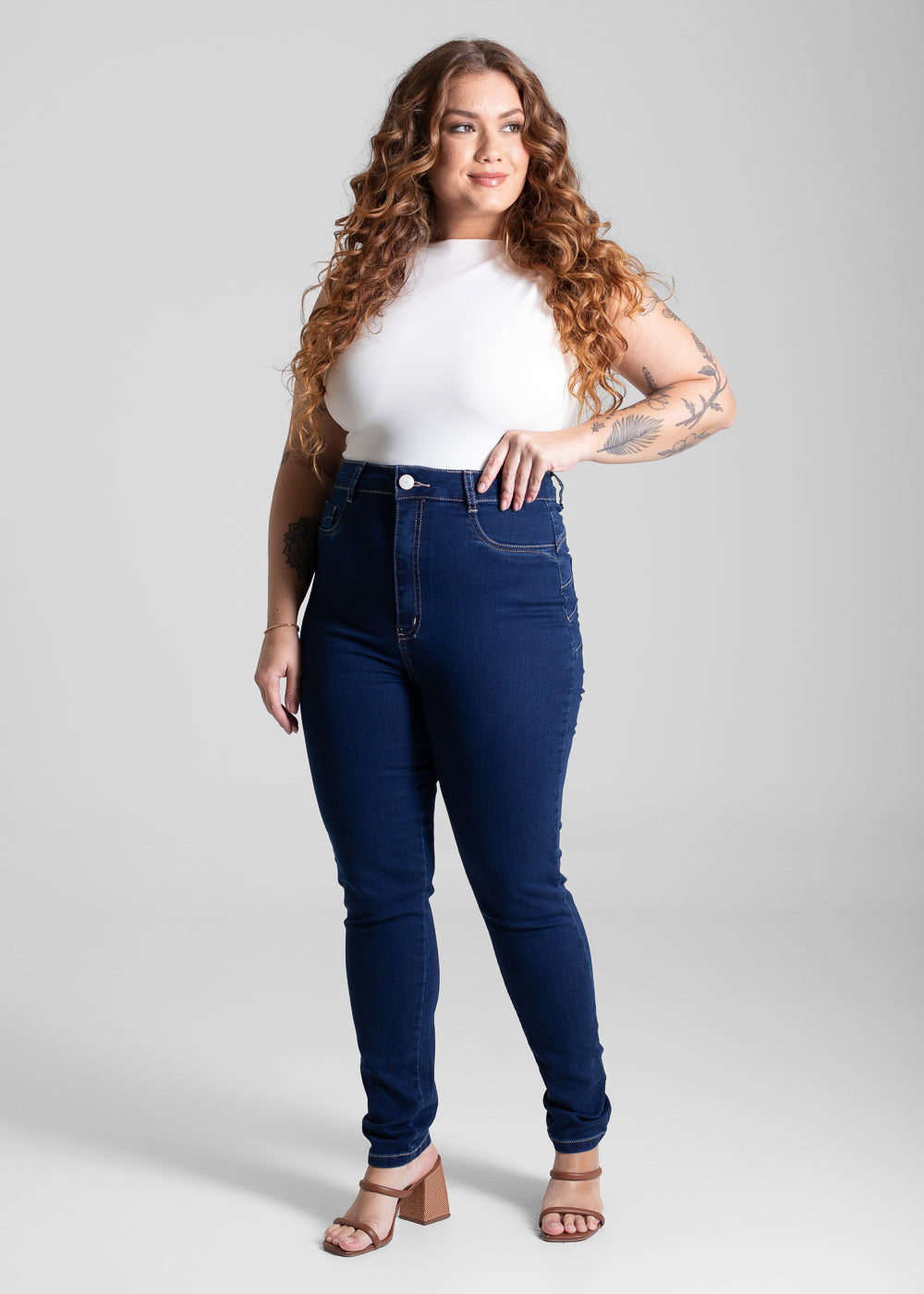 Calça Jeans Sawary Plus Size - 280801 AZUL