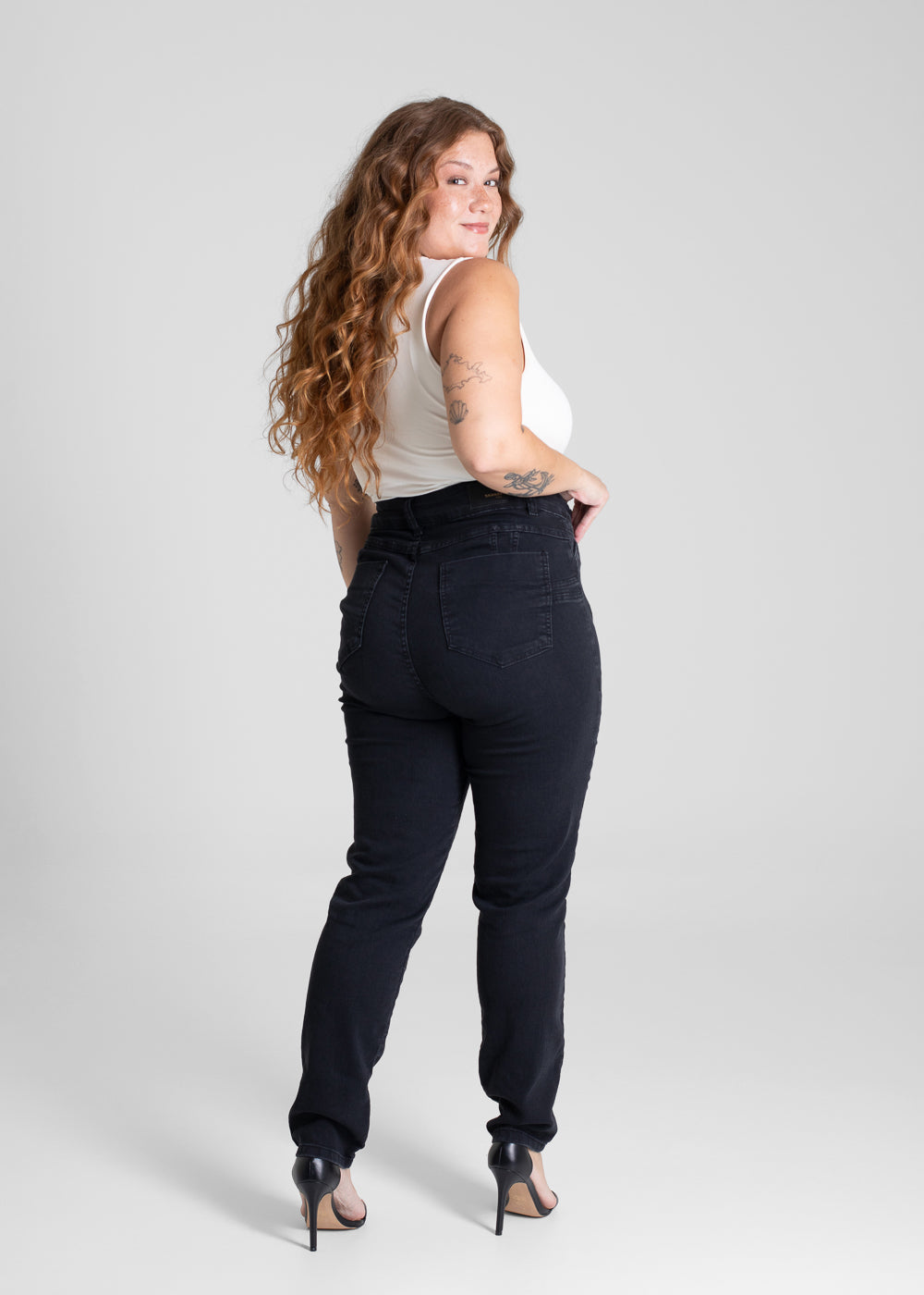 Calça Sarja Sawary Plus Size Levanta Bumbum - 280808 PRETO