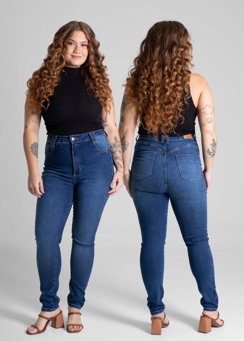 Calça Jeans Sawary Cigarrete Plus Size - 280811 AZUL