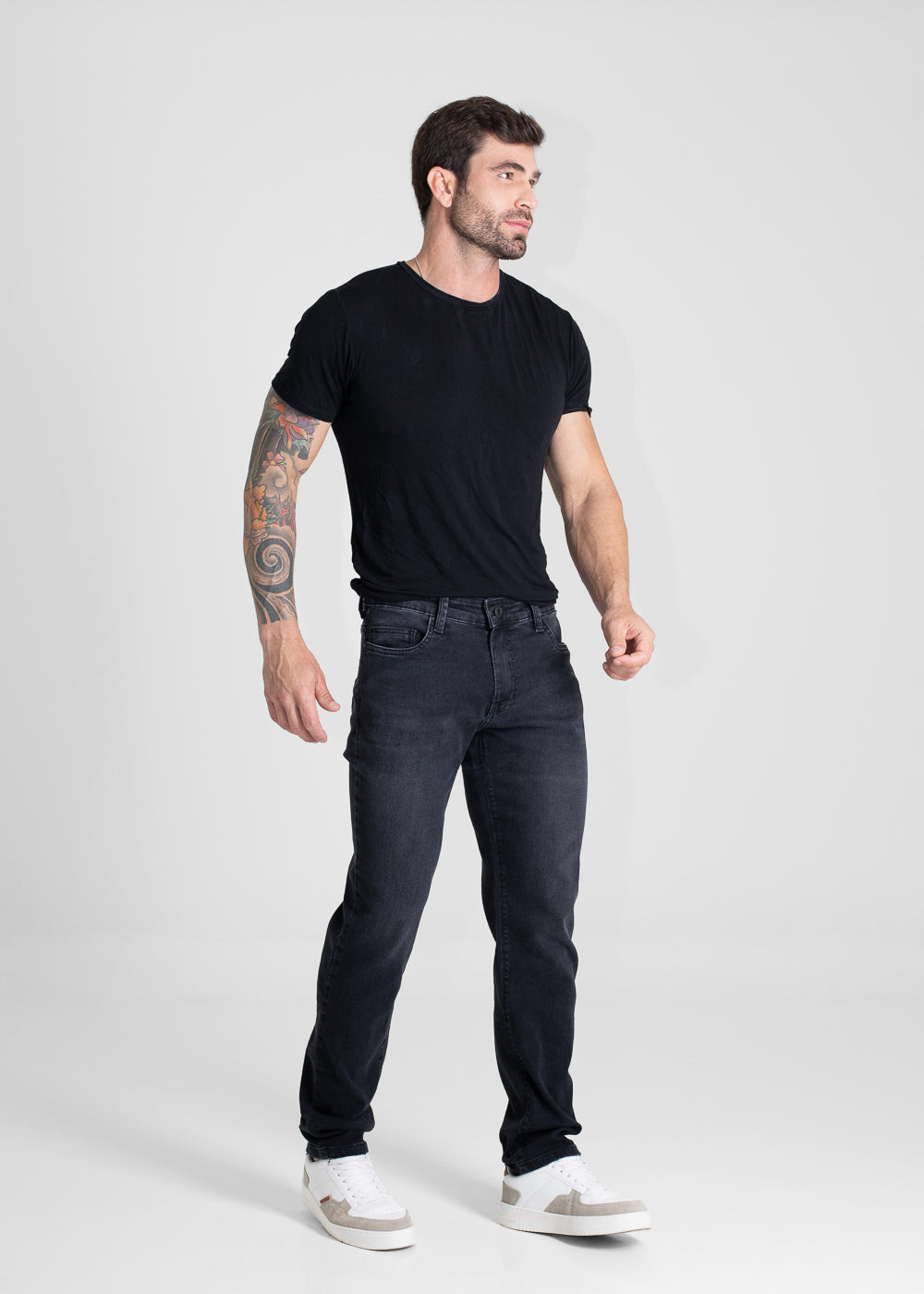 Calça Jeans Sawary Slim - 280825 PRETO