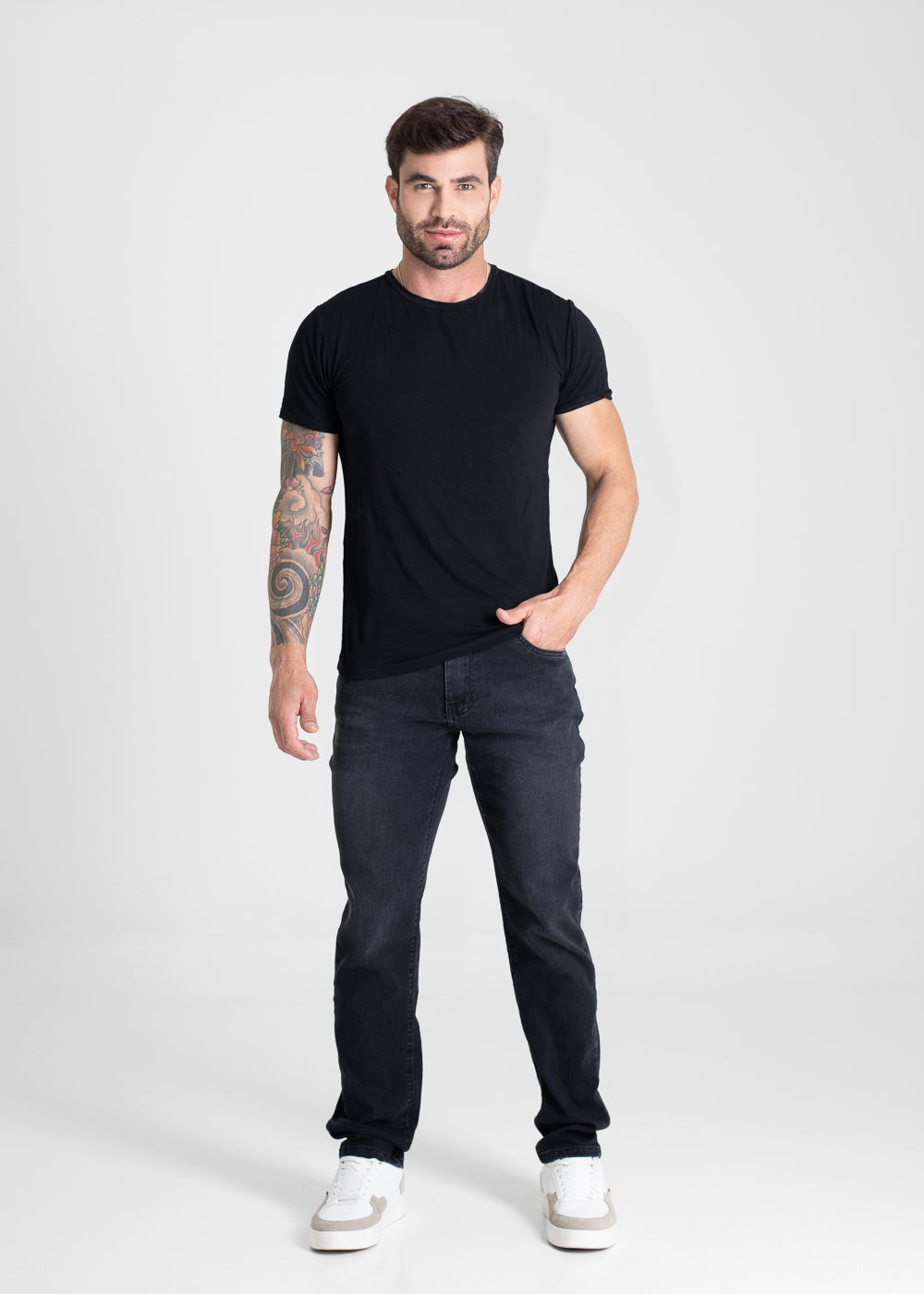 Calça Jeans Sawary Slim - 280825 PRETO