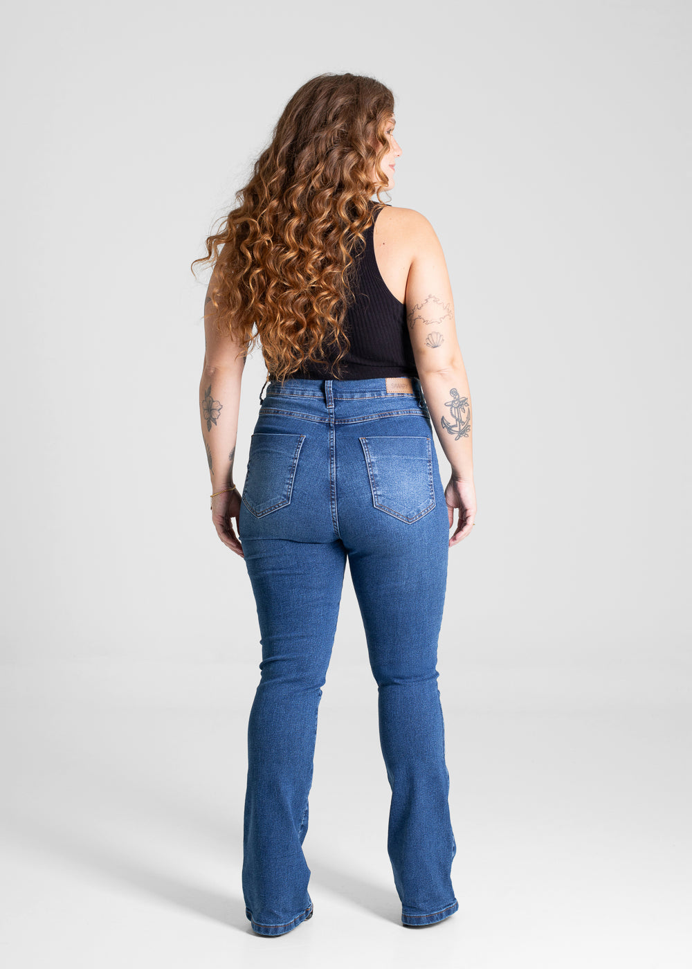 Calça Jeans Sawary Plus Size Bootcut - 280842 AZUL