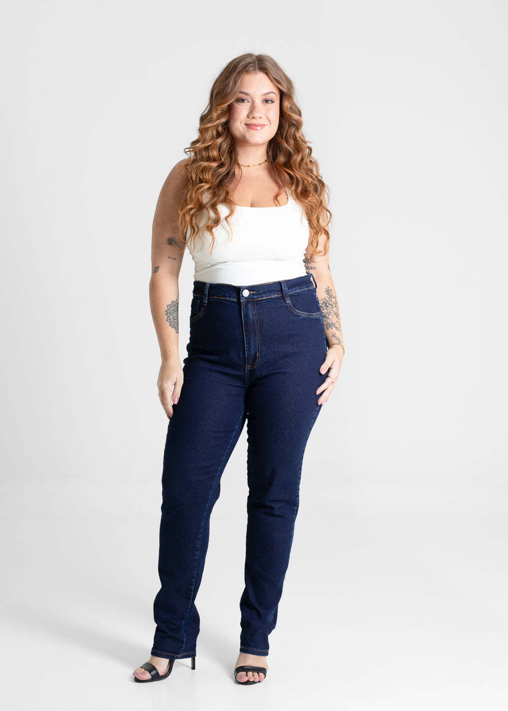 Calça Jeans Sawary Cigarrete Plus Size - 280845 AZUL