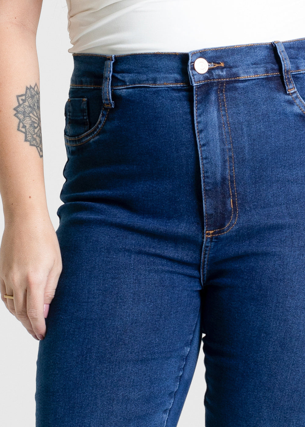 Calça Jeans Sawary Plus Size Bootcut - 280849 AZUL