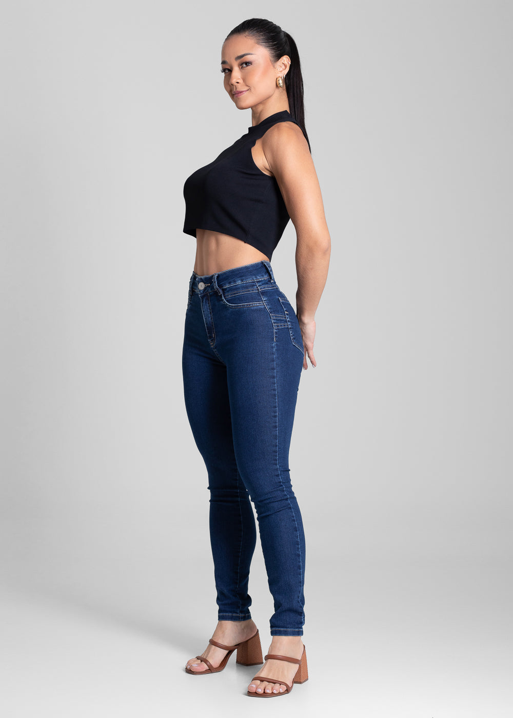 Calça Jeans Sawary Levanta Bumbum - 280921 AZUL