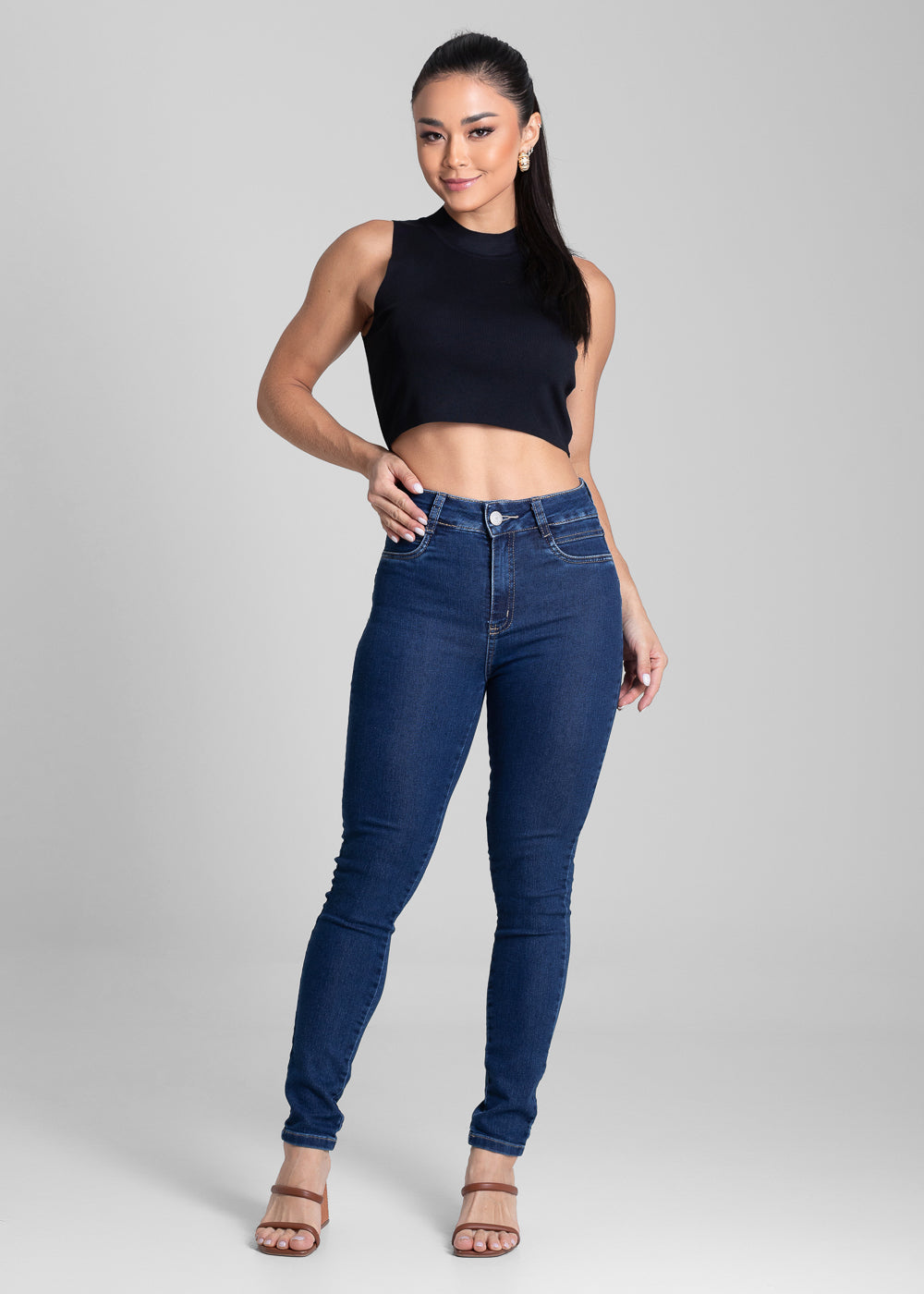 Calça Jeans Sawary Levanta Bumbum - 280921 AZUL