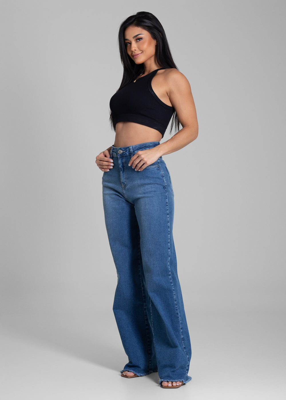Calça Jeans Sawary Wide Leg - 280929 AZUL