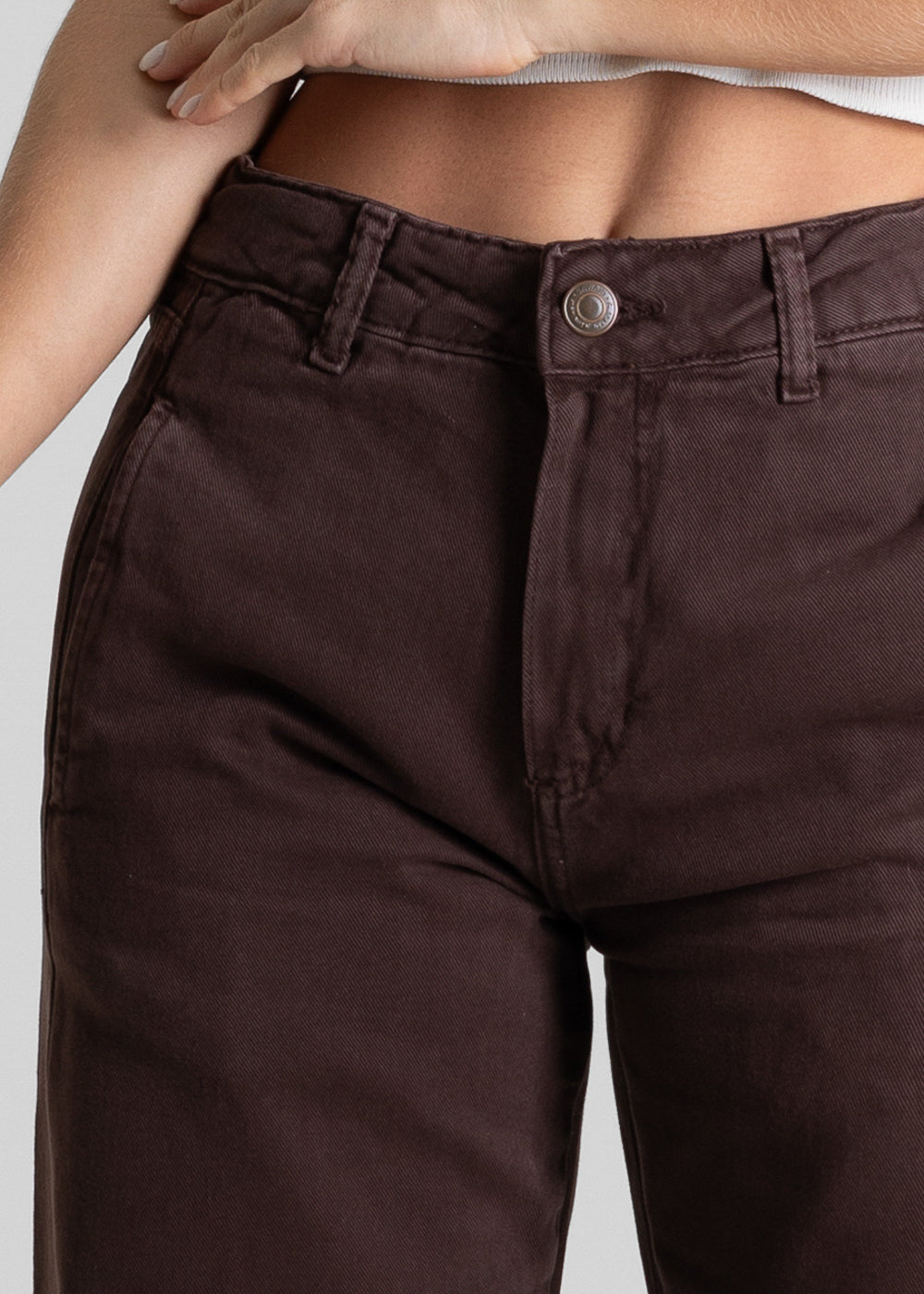 Calça Sarja Sawary Barrel - 280935 MARROM